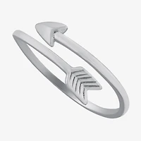 Silver Treasures Womens Sterling Arrow Bypass  Band