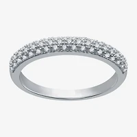 I Said Yes (H-I / I1) Womens 1/5 CT. Lab Grown White Diamond Sterling Silver Anniversary Wedding Band