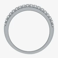 I Said Yes (H-I / I1) Womens 1/5 CT. Lab Grown White Diamond Sterling Silver Anniversary Wedding Band