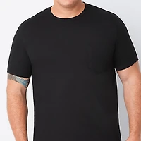St. John's Bay Super Soft Pocket Mens Crew Neck Short Sleeve Quick Dry Big and Tall T-Shirt