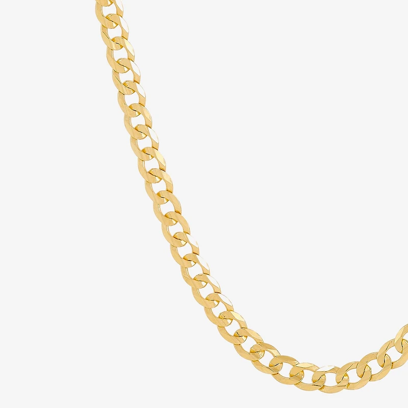 Unisex Adult 14K Gold 20 Inch Curb Chain Necklace