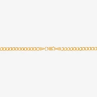 Mens 14K Gold Inch Curb Chain Necklace