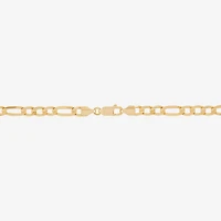 Unisex Adult 14K Gold Inch Figaro Chain Necklace