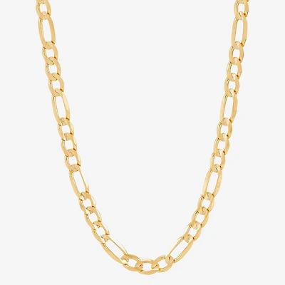Unisex Adult 14K Gold Inch Figaro Chain Necklace