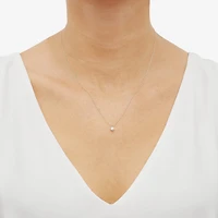 Girls Natural White Diamond 14K Gold Round 2-pc. Jewelry Set