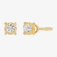Girls Natural White Diamond 14K Gold Round 2-pc. Jewelry Set