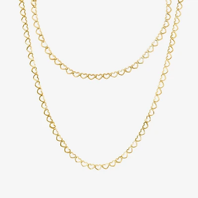 Womens 10K Gold Heart 2-pc. Jewelry Set