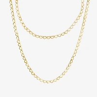 Womens 10K Gold Heart 2-pc. Jewelry Set