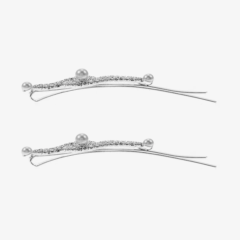 Monet Jewelry Silver Tone 2-pc. Bobby Pin