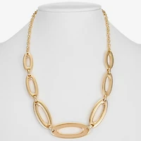 Liz Claiborne Two Tone Womens 17 Inch Collar Necklace