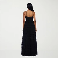 B. Smart Womens Juniors V Neck Sleeveless A-Line Dress