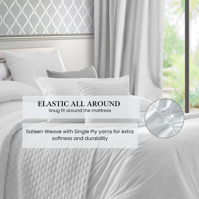 Pointehaven 525 Thread Count Cotton Sheet Set