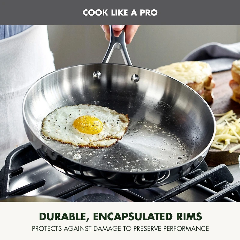 GreenPan Valencia Pro Stainless Steel Uncoated 10-pc. Cookware Set