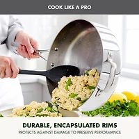 GreenPan Valencia Pro Stainless Steel Uncoated 5-qt. Sauté Pan with Lid