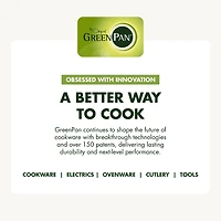 GreenPan Valencia Pro Stainless Steel Uncoated 12” Wok with Lid