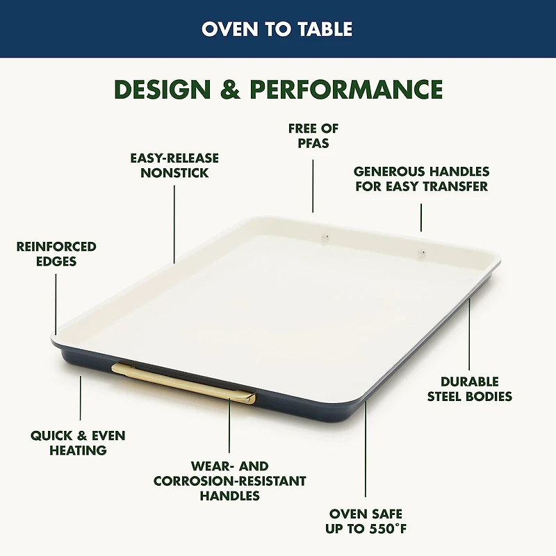 GreenPan Reserve Bakeware 13" X 18" Cookie Sheet