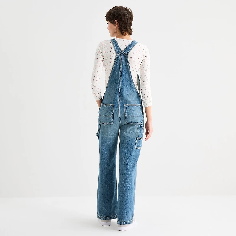 Arizona Sleeveless Womens Overalls Juniors