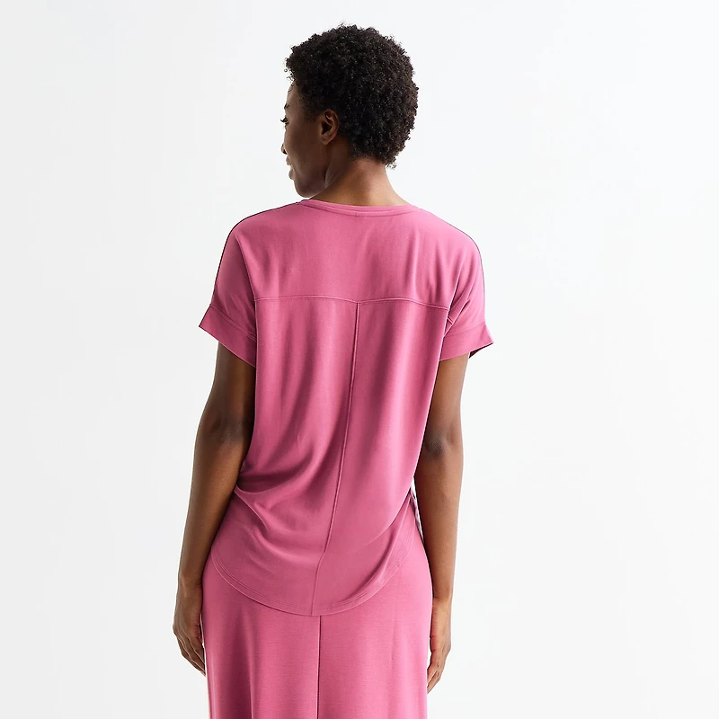 Stylus Womens Crew Neck Short Sleeve T-Shirt