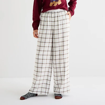 Arizona Womens Juniors Flannel Pajama Pants
