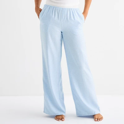 Arizona Womens Juniors Flannel Pajama Pants