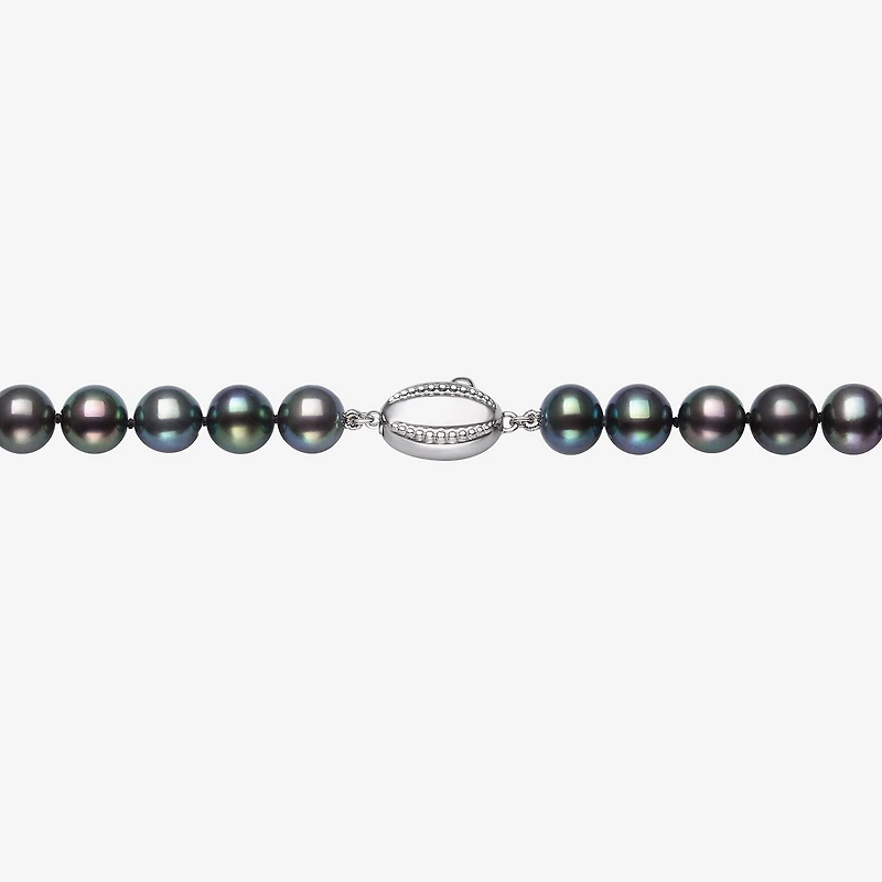 Limited Quantities! Unisex Adult Black Sterling Silver Inch Strand Necklace