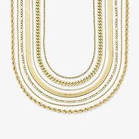 14K Gold 16 - 30 Inch Semi-Solid Sparkle Rope Chain Necklace