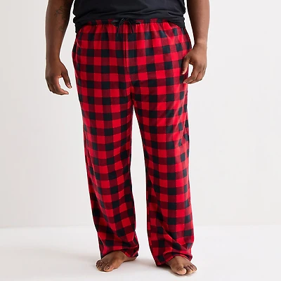 St. John's Bay Mens Big and Tall Microfleece Pajama Pants