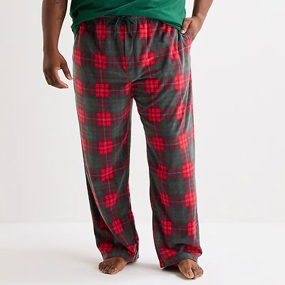 St. John's Bay Mens Big and Tall Microfleece Pajama Pants
