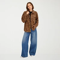 VOLCOM Womens Juniors Midweight Shirt Jacket