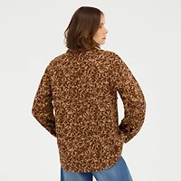 VOLCOM Womens Juniors Midweight Shirt Jacket