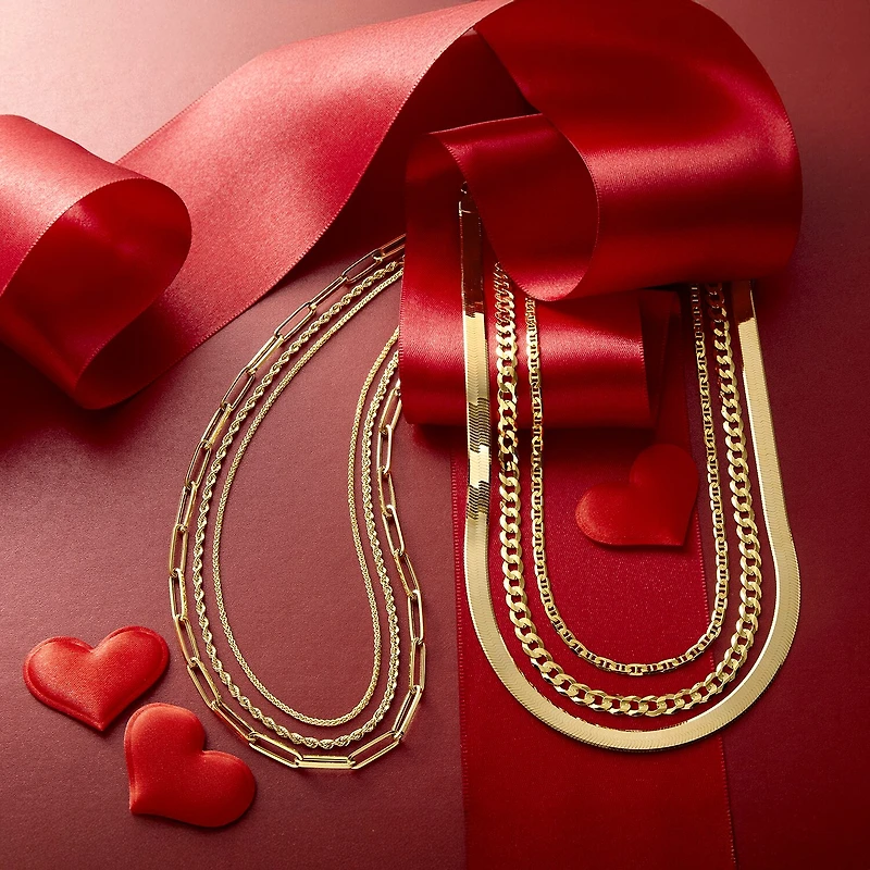 Womens 18K Gold 18 Inch Wheat Chain Necklace