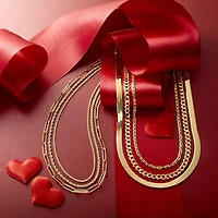 Womens 18K Gold 18 Inch Wheat Chain Necklace