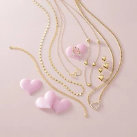 Gold Addiction Womens 14K Gold 18 Inch Link Necklace