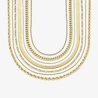 Made in Italy Womens 14K Gold 18 Inch Herringbone Chain Necklace