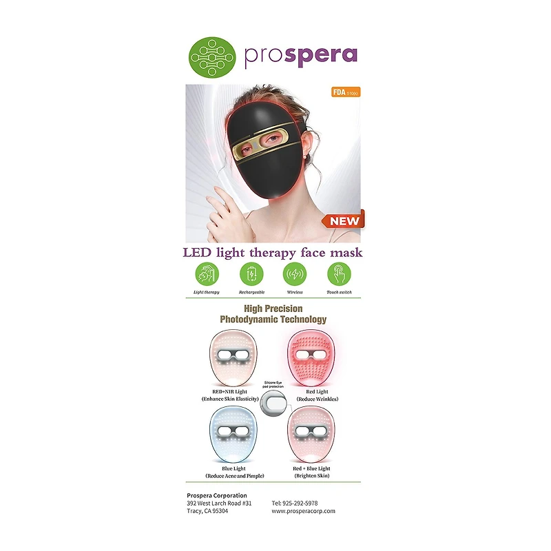 Prospera Ultimate Red Light Therapy Device Bundle Massager