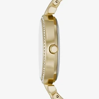 Geneva Womens Crystal Accent Gold Tone 2-pc. Watch Boxed Set Fmdjset067