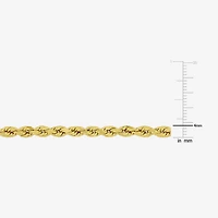 Womens 14K Gold Inch Hollow Rope Chain Bracelet