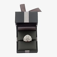 (H-I / Si1) Womens 4 CT. T.W. Lab Grown White Diamond 10K Gold Round Side Stone Halo Engagement Ring