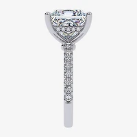 (G-H / Si1-Si2) Womens 5 1/2 CT. T.W. Lab Grown White Diamond 14K Gold Side Stone Engagement Ring