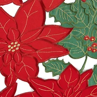 Homewear Portia Poinsettia Cutout Table Runner