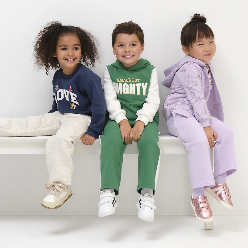 Okie Dokie Toddler & Little Unisex Wide Leg Regular Fit Fleece Pull-On Pant