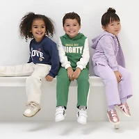 Okie Dokie Toddler & Little Unisex Wide Leg Regular Fit Fleece Pull-On Pant