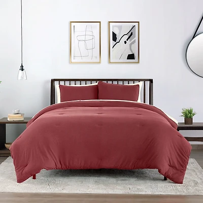 Vellux Moab Heathered Jersey Reversible Comforter