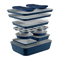 Country Kitchen Stackable Non-Stick 13-pc. Bakeware Set