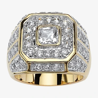 Mens 2 1/3 CT. T.W. Cubic Zirconia 14K Gold Over Brass Fashion Ring