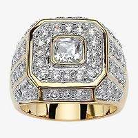 Mens 2 1/3 CT. T.W. Cubic Zirconia 14K Gold Over Brass Fashion Ring