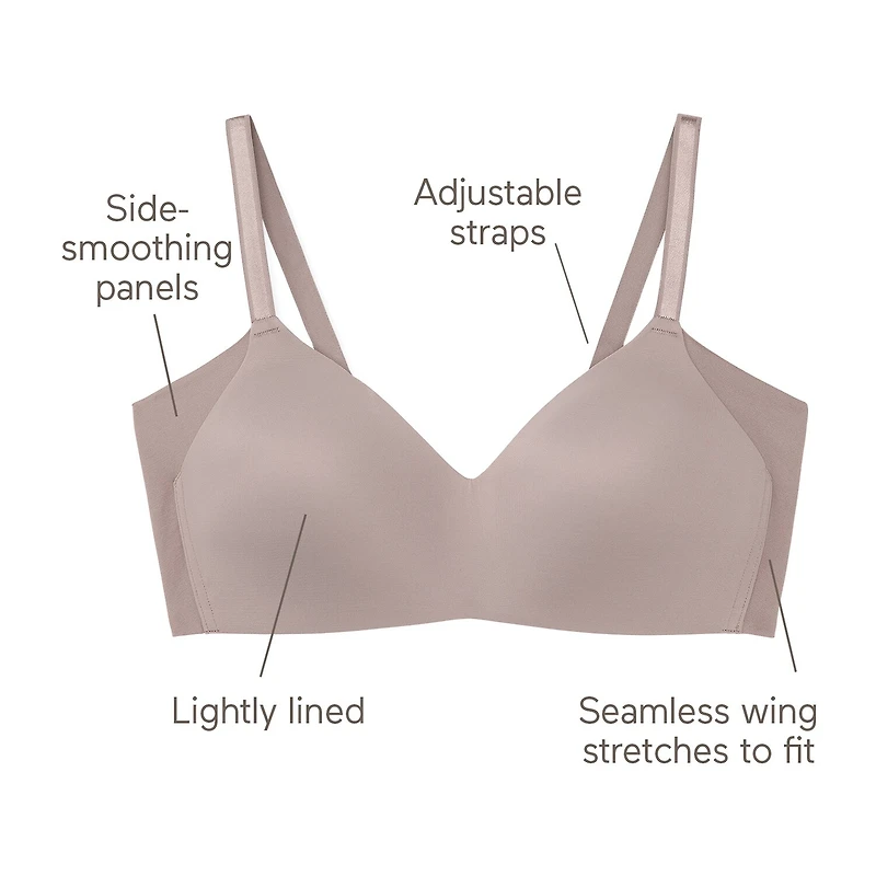 Warners Seamless Full Coverage T-Shirt Wireless Bra Rm3061a