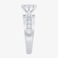 Womens 1 CT. T.W. Natural White Diamond 10K Gold Round Side Stone Bridal Set