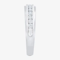 Womens 1 CT. T.W. Natural White Diamond 10K Gold Round Side Stone Bridal Set