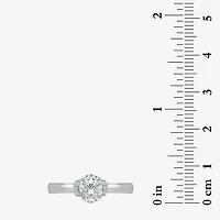 (I / I1) Womens 1 CT. T.W. Lab Grown White Diamond 10K or 14K Gold Oval Solitaire Engagement Ring